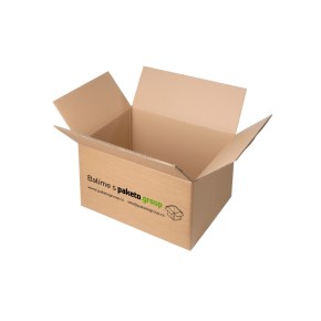 Krabica z trojvrstvového kartónu 400x219x275, klopová (0201) 